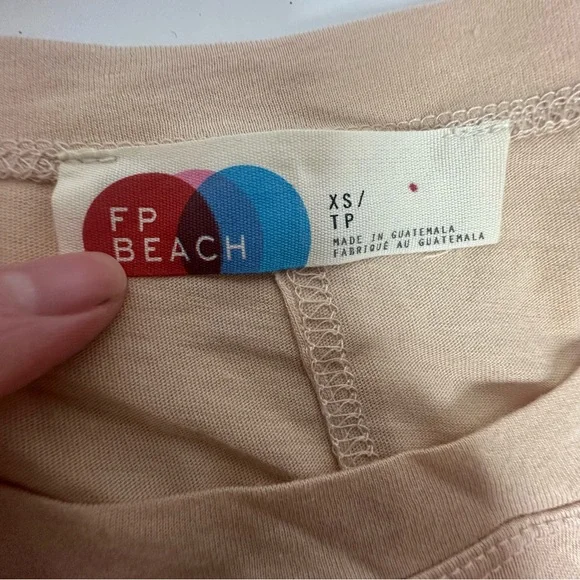 NWT Free People Beach Anytime Midi Long  Sleeve Dress xs in sand - Picture 14 of 15